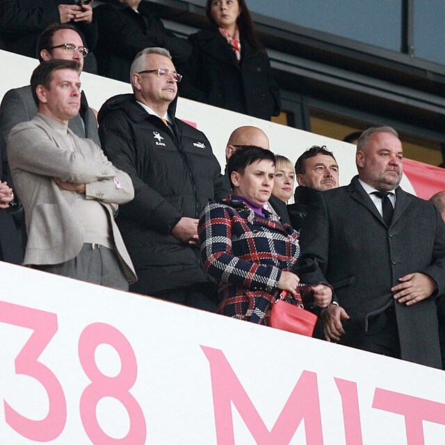 VIP tribuna b�hem derby Slavia vs Sparta.