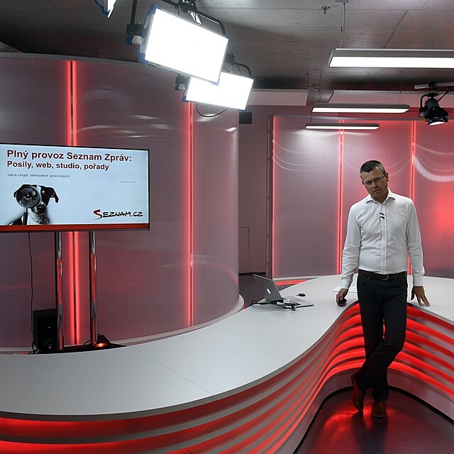 Jakub Unger ve studiu.
