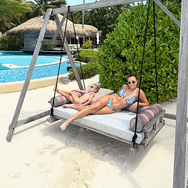 Monika Bagrov si uv v rji na Maledivch.