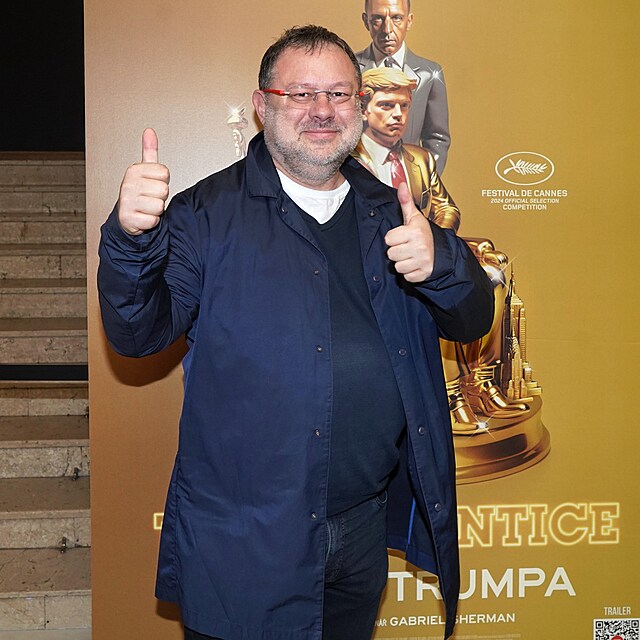 Jaroslav Kmenta na premi��e filmu Trump