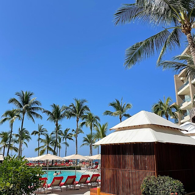 Dovolenou rodina tr�vila v luxusn�m resortu.