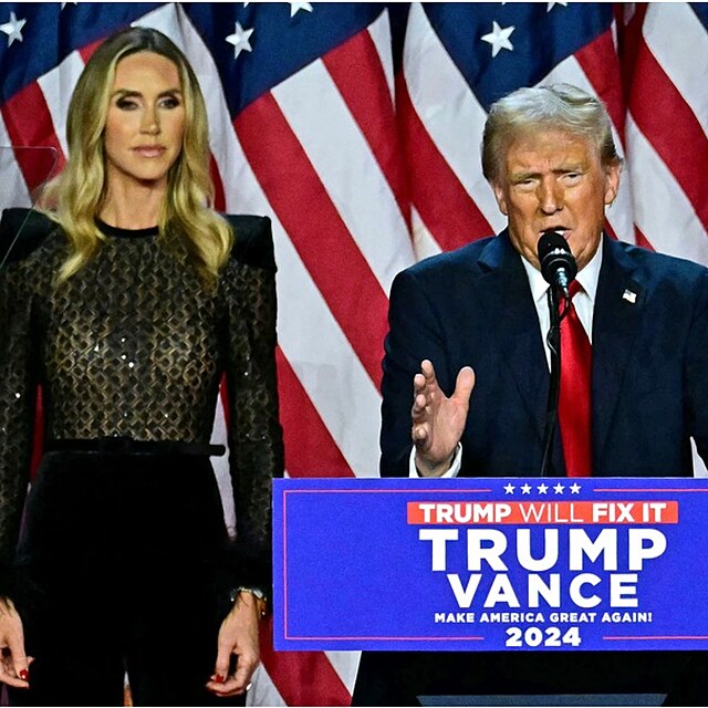 Donald Trump m� neb�vale velkou oporu ve sna�e La�e, man�elce syna Erica.