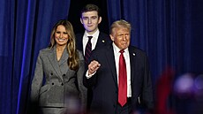 Donald, Melania a Barron Trumpovi