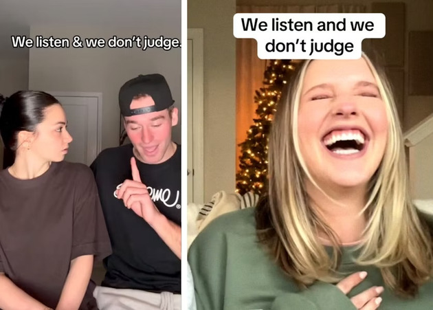 Virální TikTok trend „We Listen And We Don’t Judge“ přináší drsná přiznání i rozchody