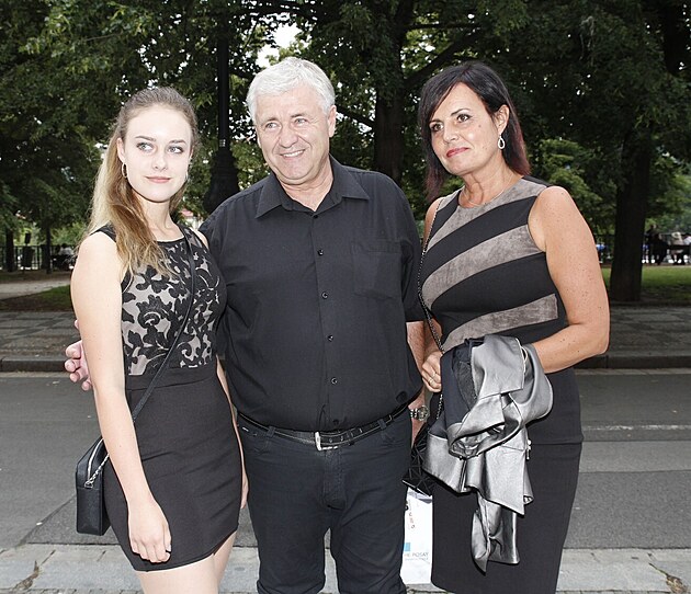 Vclav evk s Evou a dcerou Evikou.