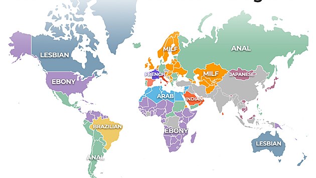 Nejsledovan�j�� kategorie podle st�t�.