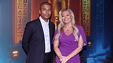 Rey Koranteng a Lucie Borhyová výstavu otev�eli