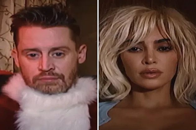 Macaulay Culkin se objevil jako Santa Claus v temném vánočním videu Kim Kardashian