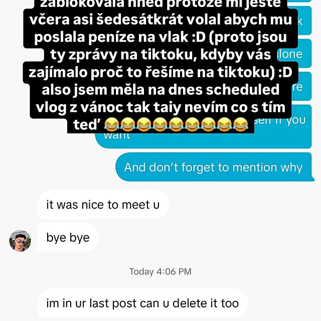 Ozn�men� o rozchodu