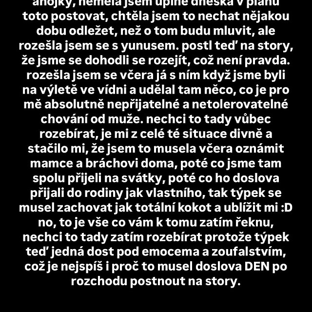 Ozn�men� o rozchodu