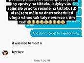 Oznámení o rozchodu