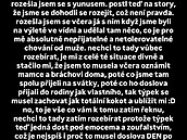 Oznámení o rozchodu