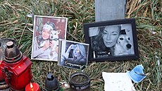 Pietní místo u domu, kde Helena poslední roky �ila a kde také zem�ela