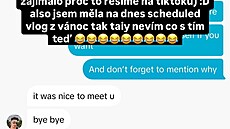 Oznámení o rozchodu