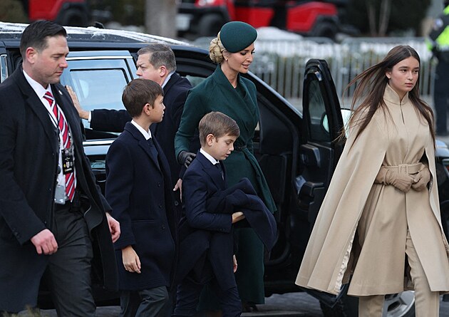 Ivanka Trumpov� na inauguraci Donalda Trumpa