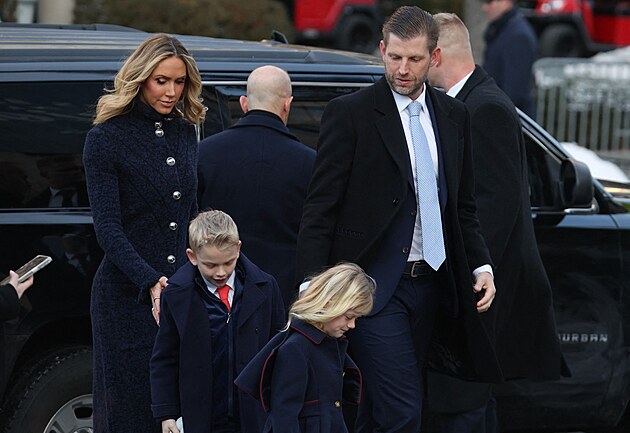 Lara Trumpov� na inauguraci Donalda Trumpa