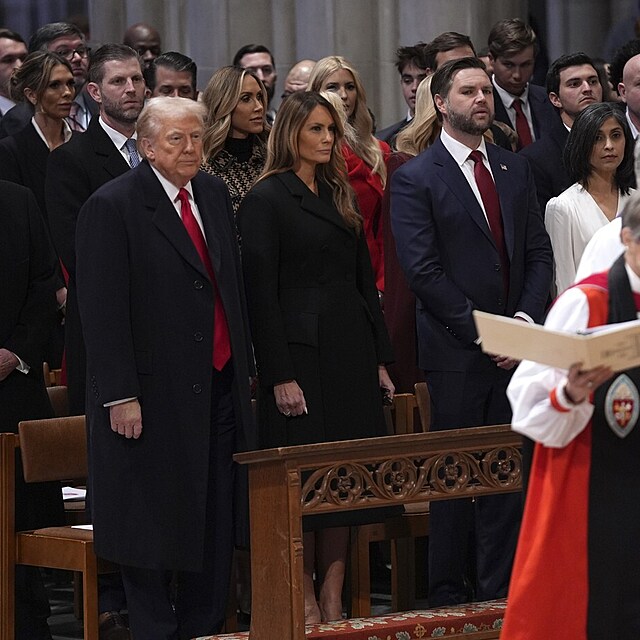 Donald Trump na bohoslu�b� Mariann Edgar Budde.