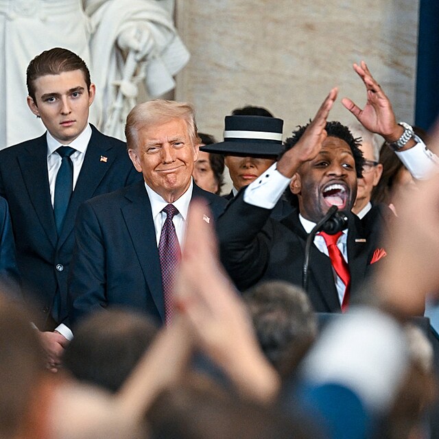 Lorenzo Sewell na inauguraci Trumpa.
