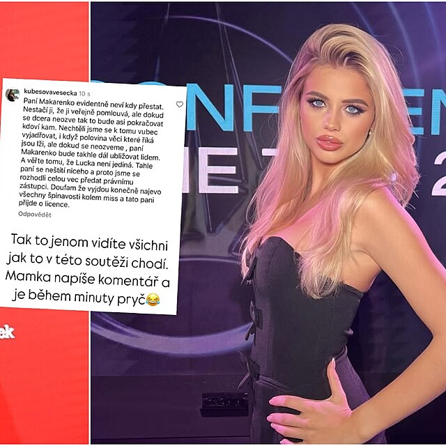 Ta��na Makarenko vy�adila z Miss Czech republic ne�ekan� p�ed branami fin�le...