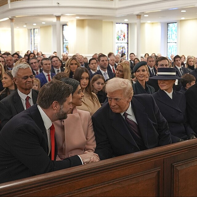 Bohoslu�ba p�ed inaugurac� Donalda Trumpa.