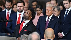 Lorenzo Sewell na inauguraci Trumpa.