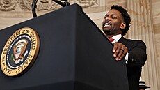 Lorenzo Sewell na inauguraci Trumpa.