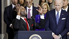 Lorenzo Sewell na inauguraci Trumpa.