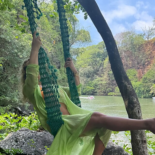 Monika Babi�ov� vyrazila na ostrov Mauricius