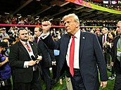 Donald Trump na Superbowlu