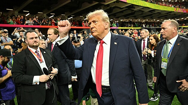 Donald Trump na Superbowlu