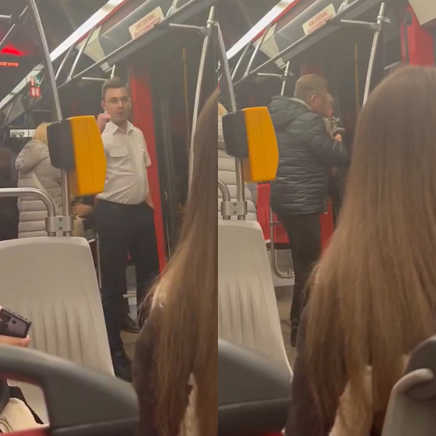 Řidič tramvaje napadl Ukrajince držícího dítě v náruči. Nemáš právo být v této zemi, křičel na něj