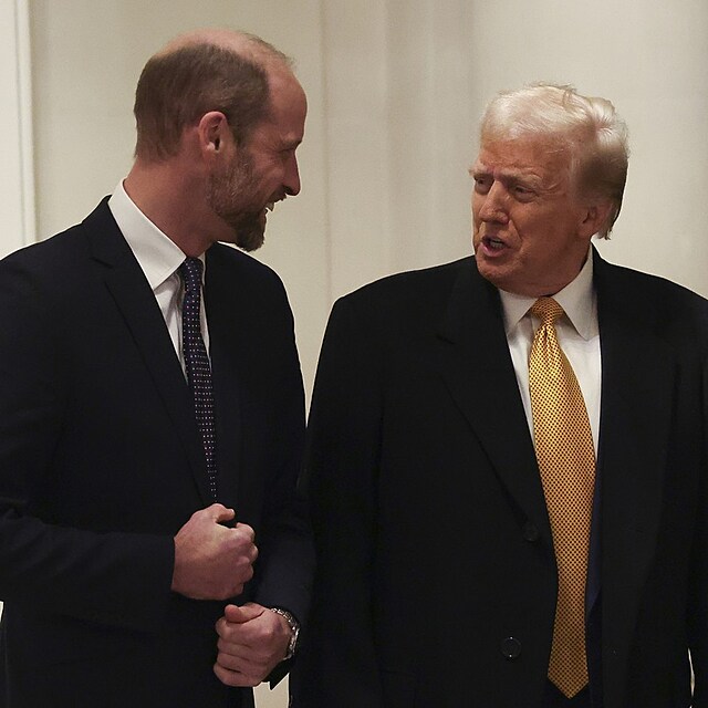 Princ William si s Donaldem Trumpem nramn rozuml.