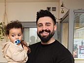 Josef K�rka se svým synem.