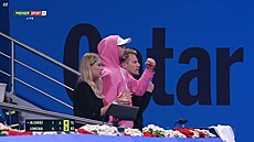 Lucie Neumannová s trenéry Jiího Leheky