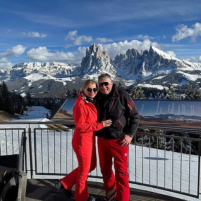 Martina Formanov� se svou l�skou Ji��m Ko���kem