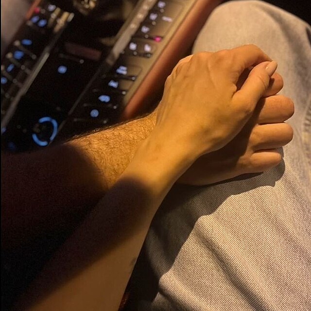 Radka T�e�t�kov� s nov�m partnerem