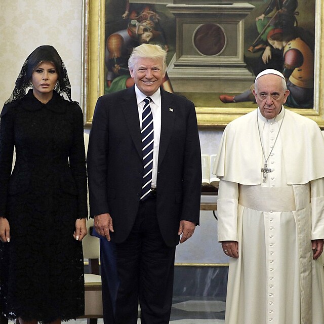 Donald Trump, Melanie Trump a pape Frantiek