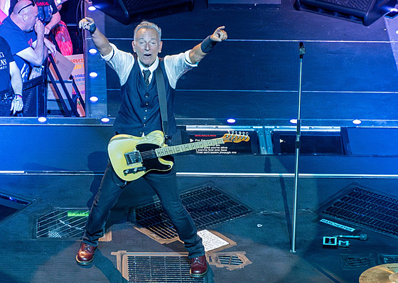 Bruce Springsteen na koncert v Manchasteru