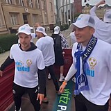 Hri Olomouce slavili originlnm zpsobem. Jzda  mstem na traktoru!