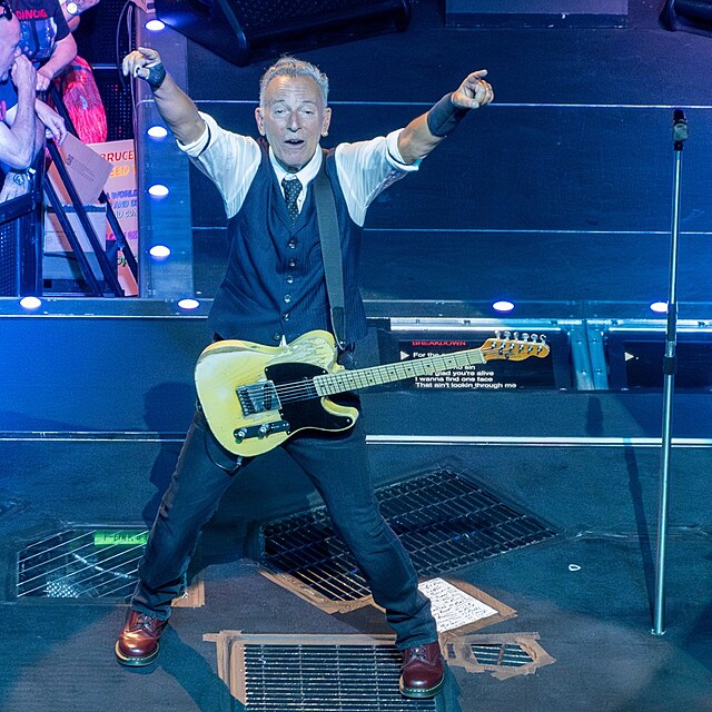 Bruce Springsteen na koncert v Manchasteru
