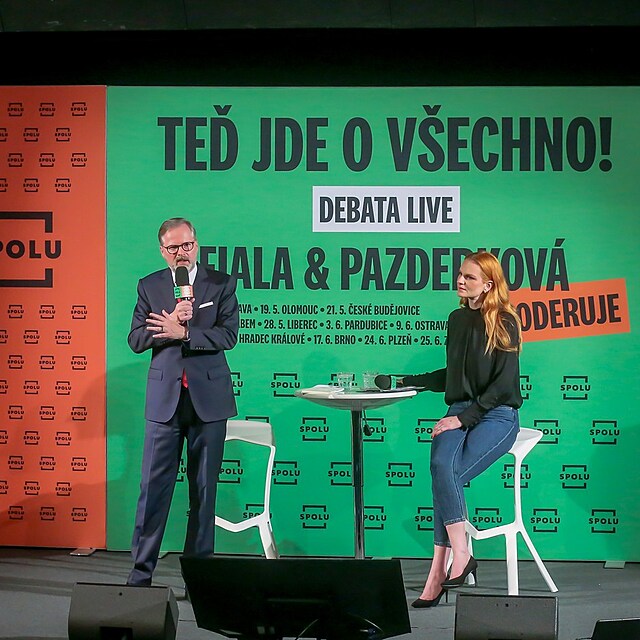 Iva Pazderková na Fialově roadshow