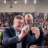 Petr Fiala na debatě v Ostravě