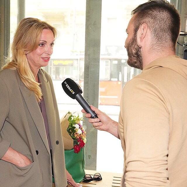 Ivana Chlkov s redaktorem Expresu