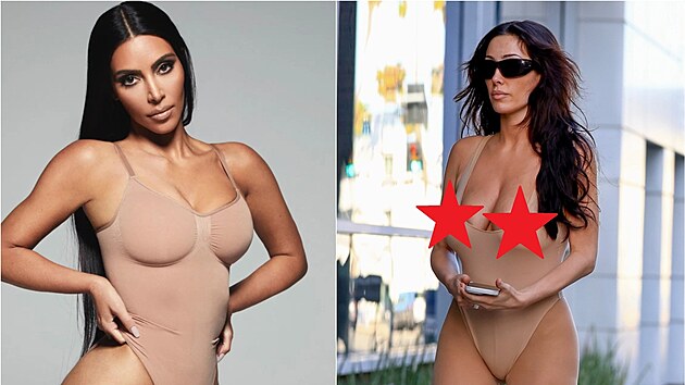 Kanye West navlkl Biancu Censori do stejnho outfitu jako Kim Kardashian. Jene ho vytunil.