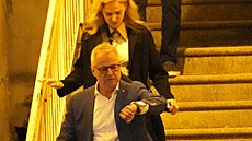Petr Kolá� a Sv�tlana Witowská � on sledoval hodinky, ona sledovala ka�dý schod.