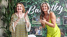Eva Holubová a Pavlína Poízková na tiskové konferenci k fimu Bardotky na...