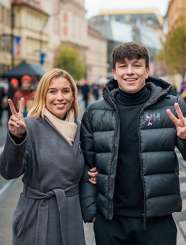 Danue Nerudov se synem Filipem