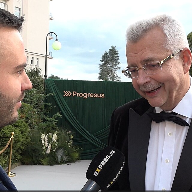 Jaroslav Tvrdk s redaktorem Expresu