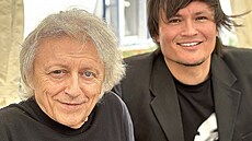Zpvák Martin Ra a Václav Necká. Spojení dvou generací na jedné oslav.