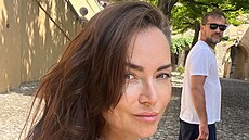 Radka Tetíková s partnerem na dovolené